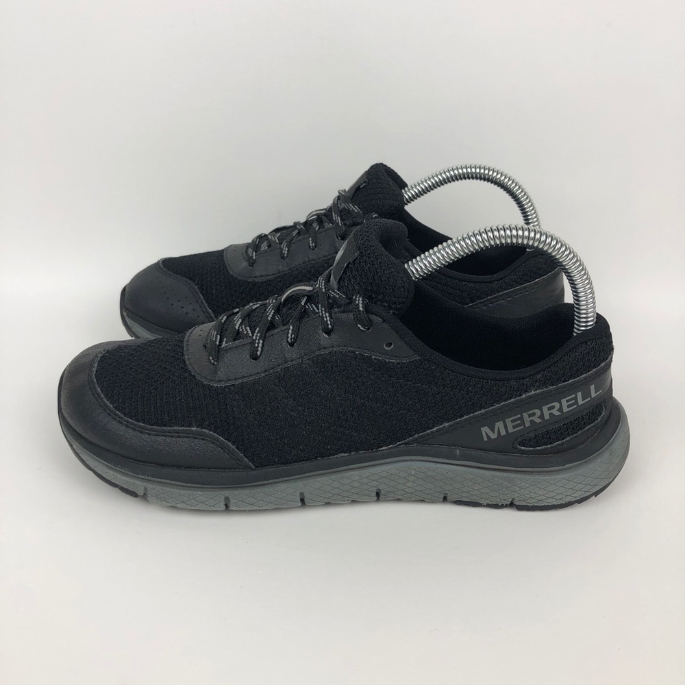 Merrell Overedge Trail Hiking Running Shoe Womens Size 7.5 Black Athletic Walk